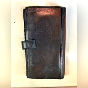 Tumi leather travel wallet